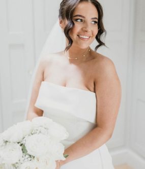 Beautiful bride and bouquet